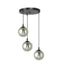 Emibig Colgante De Luz Cosmo Acero Negro | Apta para 3x E14 - Max 10W