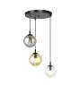 Emibig Colgante De Luz Cosmo Acero Negro | Apta para 3x E14 - Max 10W