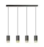 Emibig Colgante De Luz Fumiko Acero Negro | Apta para 4x GU10 - Max 10W