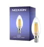 Noxion Lucent LED E14 Vela con Filamento Clara 4.5W 470lm - 827 Luz muy Cálida | Regulable - Reemplazo 40W
