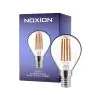 Noxion Lucent Lustre LED E14 Esférica con Filamento Clara 4.5W 470lm - 827 Luz muy Cálida | Regulable - Reemplazo 40W