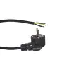 Noxion Cable De Alimentación de alimentación Negro - Schuko Europlug + Extremos abiertos - 3m - 3 pole 0,75mm2