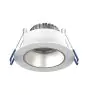 Noxion Foco LED Ares Profundo Blanco 6W 540lm 927-940 3CCT - con Inner Circulo Plata | Recorte 68mm