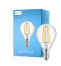 Philips Corepro LED Lustre E14 Esférica con Filamento Clara 4.3W 470lm - 827 Luz muy Cálida | Reemplazo 40W