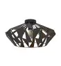 Eglo Luz de techo Carlton 6 Acero Negro Cobre | IP20 - Apta para 1x E27 