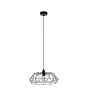 Eglo Colgante De Luz Carlton 2 Acero Negro | IP20 - Apta para 1x E27 
