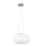 Eglo Colgante De Luz Optica Acero Níquel Satinado | Apta para 2x E27