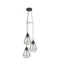 Eglo Colgante De Luz Tarbes Acero Negro | IP20 - Apta para 3x E27 