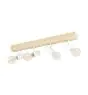 Eglo Luz de techo Townshend 3 Madera Acero Blanco | IP20 - Apta para 4x E27 