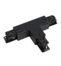 Conector trifásico en T - V lado derecho - Negro