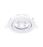 Noxion LED Ajustable Slim Foco Blanco Esférica 5W 550lm 60D - 940 Blanco Frio | 85mm - IP54 - Regulable - Mejor Reproducción De Color