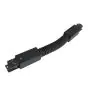 Conector trifásico esquina V flexible - Negro