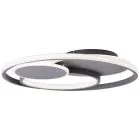 Brilliant Runda Luz de techo Metal Silicone Gris 45W 5200lm - 830-865 CCT | 500mm - Mando A Distancia Regulable