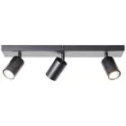 Brilliant Jello Luz de techo Metal Mate Negro 13.5W 1035lm - 830 Luz Cálida | Incl. 3x GU10