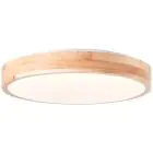 Brilliant Slimline Luz de techo Metal Madera Plástico Blanco 22W 2400lm - 830 Luz Cálida | 345mm