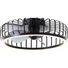 Brilliant Capo Ventilador De Techo Metal Plástico Negro 32W 4200lm - 827-865 CCT | 480mm - Mando A Distancia Regulable