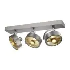 SLV Kalu Foco Aluminium Gris Esférica | Apta para 3x GU10 (AR111) 