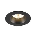 SLV New Tria 68 Foco Aluminium Negro Esférica 8.3W 500lm 38D - 930 Luz Cálida | Recorte 68mm -  Mejor Reproducción De Color - Regulable 