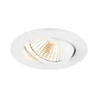 SLV New Tria 68 Foco Aluminium Blanco Esférica 8.3W 705lm 38D - 927 Luz Muy Cálida | Recorte 68mm -  Mejor Reproducción De Color - Regulable 