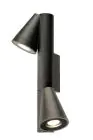 SLV T-Tubo Aluminium Negro | Apta para 2x GU10