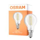 Osram Parathom Classic LED E14 Esférica Con Filamento Clara 4W 470lm - 827/840 Luz Muy Cálida / Blanco Frio | Relax y Active - Reemplazo 40W