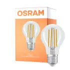 Osram Parathom Classic LED E27 Pera Con Filamento Clara 6.5W 806lm - 822-827 Dim To Warm | Regulable - Reemplazo 60W