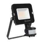 Ledvance Proyector LED Compacto Negro 20W 2000lm 100D - 840 Blanco Frio | IP65 - Simétrico - Sensor de movimiento y luz