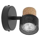 Ledvance LED Decor Foco Cork Acero Negro 3W 230lm - 827 Luz Muy Cálida | Regulable