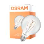 Osram Vintage 1906 LED E27 Globe Con Filamento Clara 7.2W 806lm - 927 Luz Muy Cálida | Mejor Reproducción De Color - Regulable - Reemplazo 60W