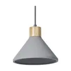 Ledvance Decor Hormigón/Acero/Madera Colgante De Luz 220 Oscuro Gris | Apta para E27