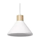 Ledvance Decor Yeso/Acero/Madera Colgante De Luz Blanco | Apta para E27