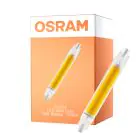 Osram LED Slim Line R7S LED R7S 118mm Clara 8W 806lm - 827 Luz Muy Cálida | Reemplazo 60W