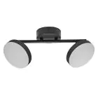 Ledvance LED Decor Foco Moon Acero Negro 10W 560lm - 830 Luz Cálida