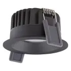 Ledvance Foco LED Fix Aluminium Negro 8W 640lm 36D - 927 Luz muy Cálida | Recorte 68mm - IP44 - Mejor reproducción de color - Regulable