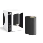 D'Lite Luz De Pared Vossem Negro Up & Down| IP54 - Apta Para 2x GU10