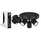 D'Lite Luz de techo Trop Arenoso Negro | Apta Para 3x GU10