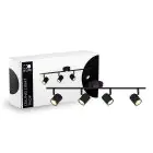 D'Lite Luz de techo Trop Arenoso Negro| Apta Para 4x GU10