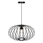 D'Lite Colgante De Luz Kemmel Metal Y Plástico Mate Negro | Apta Para 1x E27