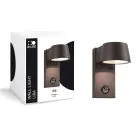 D'Lite Luz De Pared Lira Negro 7W 600lm 830 Luz Cálida | IP54 - Sensor De Movimiento