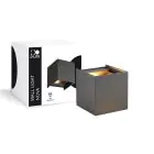 D'Lite Luz De Pared Nova Negro Up & Down 4.9W 480lm - 830 Luz Cálida | IP54 - Ángulo de haz ajustable