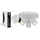 D'Lite Luz de techo Trop Blanco | Apta para 3x GU10 