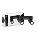 D'Lite Techo Foco Clio Negro Ajustable| Apta para 2x GU10