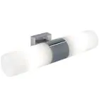 Nordlux Tangens Luz De Pared Vidrio y Metal Cromo | IP44 - Apta para 2x E14
