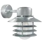 Nordlux Vejers Luz De Pared Acero Galvanizado y Vidrio Gris | IP54 - Apta para E27