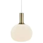 Nordlux Alton 25 Colgante De Luz Vidrio Blanco | Apta para 1x E27