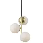 Nordlux Lilly Colgante De Luz Metal Latón | Apta para 3x E14