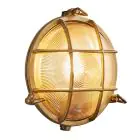 Nordlux Polperro Luz De Pared Vidrio Latón | 195mm - IP64 - Apta para E27