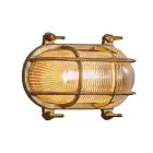 Nordlux Helford Luz De Pared Vidrio Latón | IP64 - Apta para E27