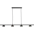 Nordlux Colgante de luz Rail Clyde 20W 827 350lm 120D Negro - Metal | Regulable - Luz muy Cálida