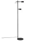 Nordlux Clyde Lámpara de pie Metal Negro 8W 350lm - 827 Luz Muy Cálida | 3 Pasos Regulable